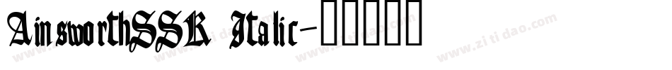 AinsworthSSK Italic字体转换